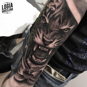 tatuaje_tigre_loto_brazo_Logia_Barcelona_Jas 